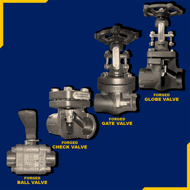 Forged Globe, Gate, Check, And Ball Valves